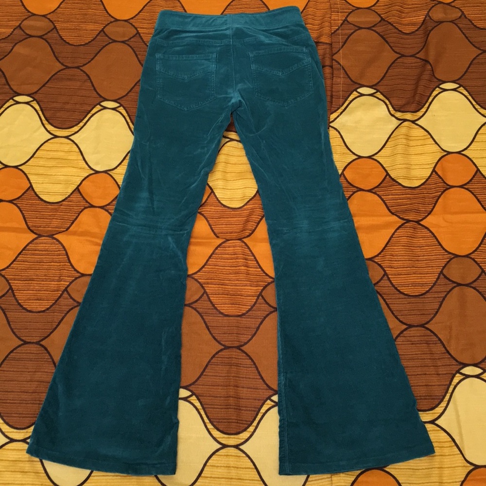 Free People Float on Flare Cord Vintage Green 25 - Picture 4 of 6